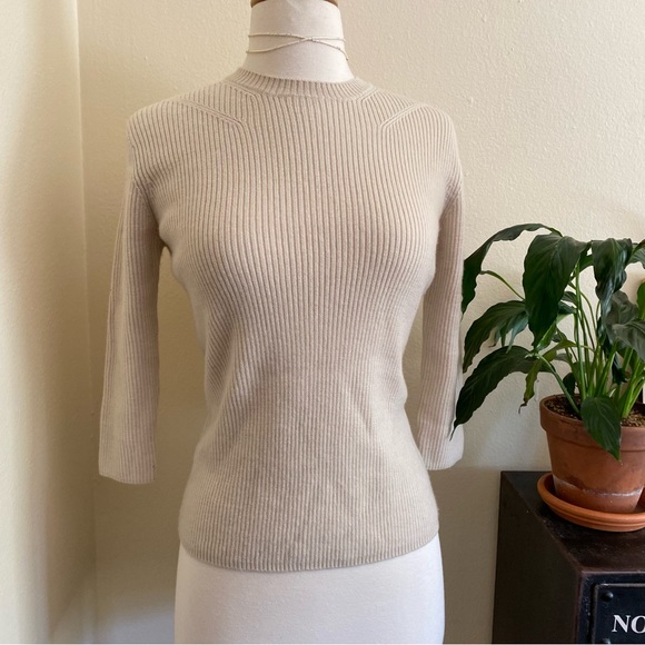 Tsumori Chisato Sweaters - Tsumori Chisato 1/2 sleeve knit crewneck sweater -  100% wool